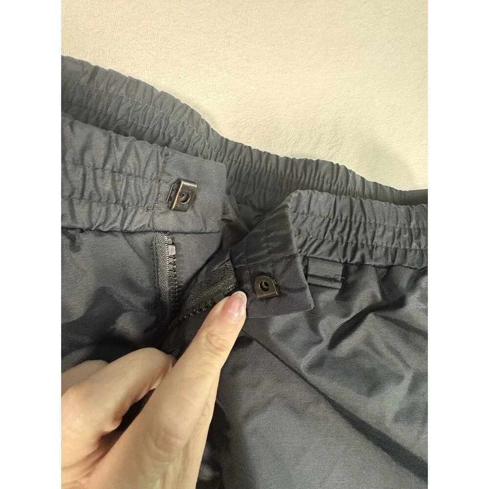 Obermeyer Size Large Tundra Mens Insulated Ski Snow Pants Full Side Zip Black